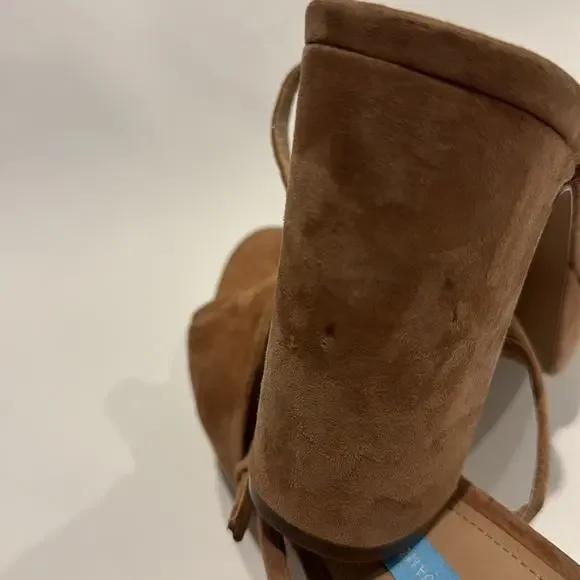 Draper James NWT Platform Suede Sandals in a Tan color, few smudges, no Box. - Picture 16 of 16